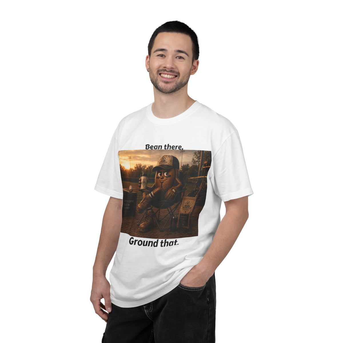 Bean there. Ground that. T-shirt